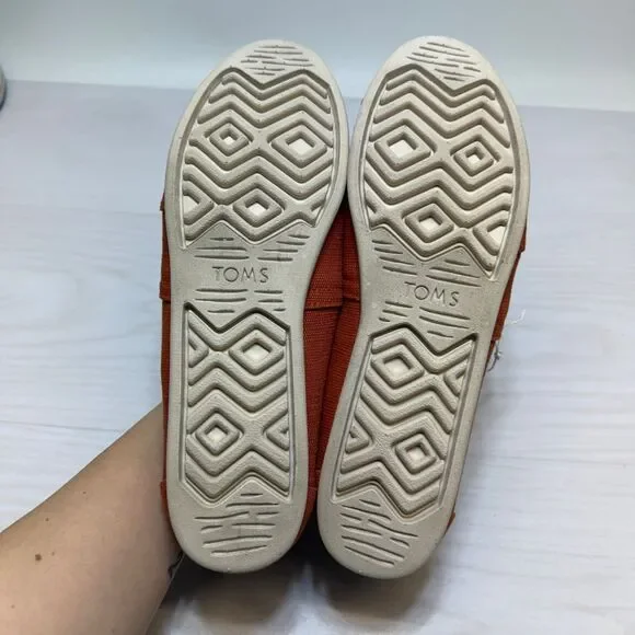TOMS Classic Alpargata Spice Brown Heritage Canvas Slip-On Shoes Women's 10 NWT - Picture 8 of 8